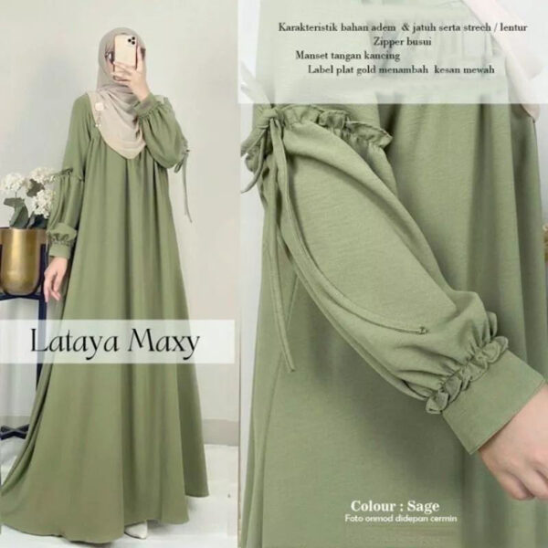 MEGA DAILY - Lataya Dress Gamis Wanita