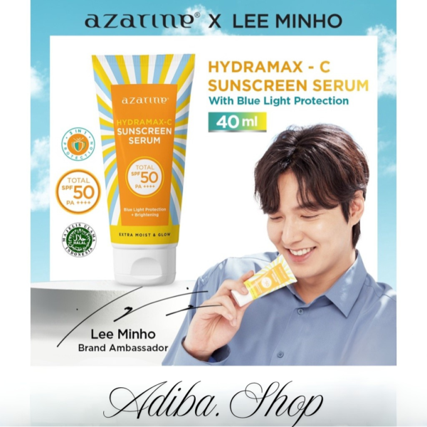 Azarine Hydramax-C Sunscreen Serum SPF50 PA++++ / sunscreen kulit kering, tidak lengket, no whitecast 40ml - Gambar 2
