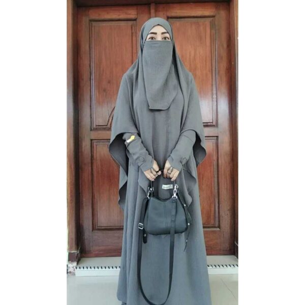 HAYUNA-YUNA GAMIS SET KERUDUNG JUMBO FREE CADAR TALI - Gambar 2
