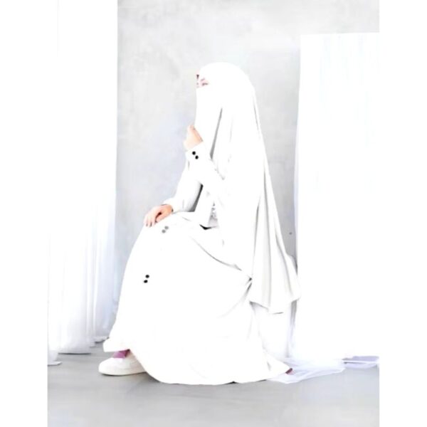Gamis Abaya Muslimah Terbaru 2025 Set Khimar - Gambar 2