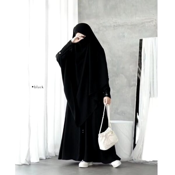 Gamis Abaya Muslimah Terbaru 2025 Set Khimar