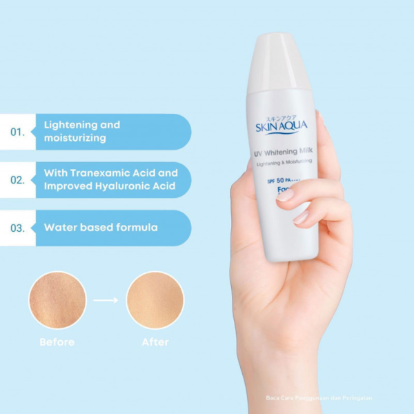 Skin Aqua UV Whitening Milk SPF 50 PA++ 40Gr - Gambar 2