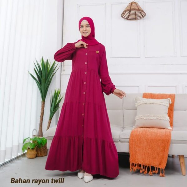 AMARA MAXY (RAMPEL) bahan Rayon Twil free bross - Gambar 2