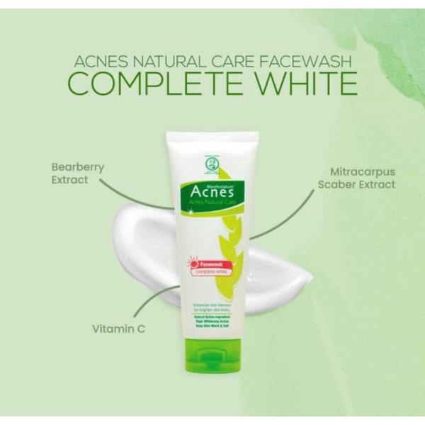 ACNES Natural Care Complete White Face Wash 50g - Gambar 3