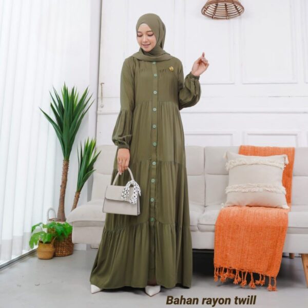 AMARA MAXY (RAMPEL) bahan Rayon Twil free bross - Gambar 3