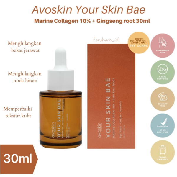 Avoskin Serum Your Skin Bae Marine Collagen-Merawat Tekstur Kulit 30ml - Gambar 2