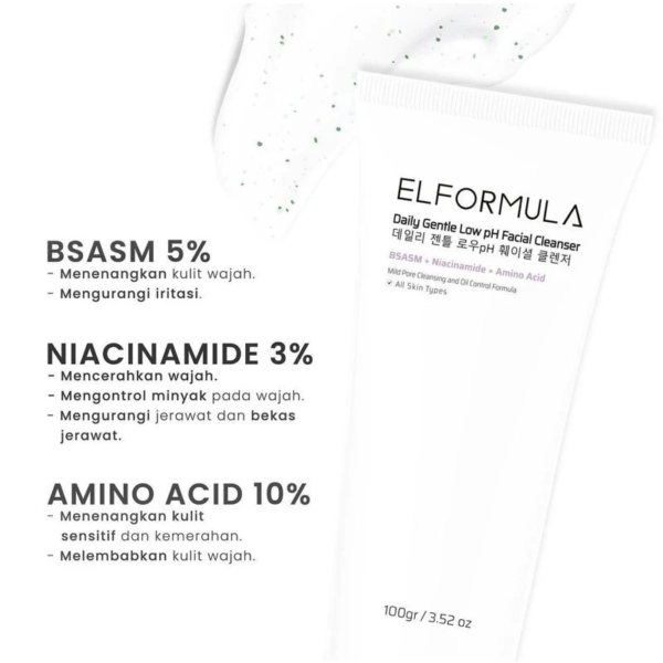 Elformula Daily Gentle Low pH Facial Cleanser 100Gr - Gambar 3