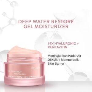 Wardah 14X Hyaluron+Pentavitin Deep Water Restore Gel Moisturizer 30Gr