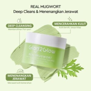 Glad2Glow Real Mugwort Salicylic Acid Acne Control Clay Mask 30Gr