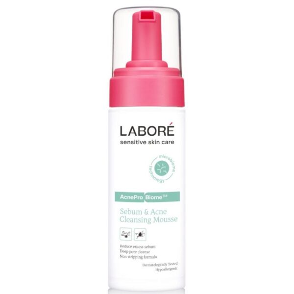 Labore AcnePro Biome Sebum & Acne Cleansing Mousse 150Ml - Sabun Pembersih Wajah Berminyak dan Berjerawat