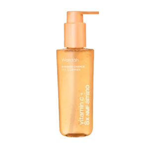 Wardah Amino Gel Cleanser Vitamin C + 8X NMF Amino 120Ml - Sabun Cuci Muka Low pH untuk Kulit Kusam Dry Kering Senstive