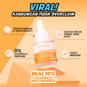 (REAL 10% ADVANCE NIACINAMIDE) Hanasui Power Bright Expert Serum - Mencerahkan, Kurangi Bintik Hitam Bekas Jerawat